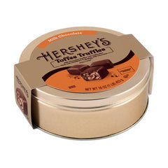 HERSHEY’S Milk Chocolate Toffee Truffles Gift Tin, 1 lb