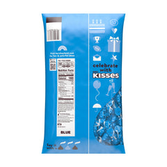 HERSHEY'S KISSES Blue Foils Milk Chocolate Candy Bulk Bag, 60 oz
