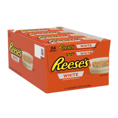REESE'S White Creme Peanut Butter Cups, 1.39 oz (24 Count)