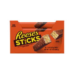 REESE'S STICKS Milk Chocolate Peanut Butter Candy Bars, 1.5 oz (20 Count)