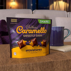 CADBURY CARAMELLO SWEETLY DARK Miniatures Chocolate Caramels Share Pack, 7.2 oz
