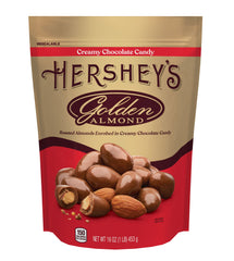 GOLDEN ALMOND Milk Chocolate Covered Almonds 16oz Pouch