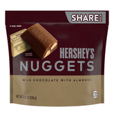 HERSHEY'S NUGGETS Milk Chocolate with Almonds Candy Share Pack, 8.8 oz