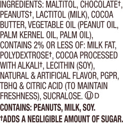 REESE'S Zero Sugar Miniatures Dark Chocolate Peanut Butter Cups Candy Bag, 5.1 oz