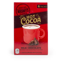 HERSHEY'S Milk Chocolate Hot Cocoa Mix, 0.88oz (6 Count)