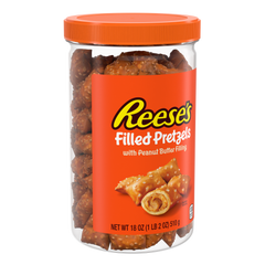 REESE'S Peanut Butter Filled Pretzels Jar, 18 oz