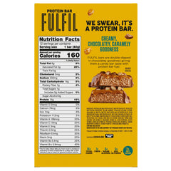 FULFIL Chocolate Salted Caramel Flavored Protein Bars, 1.41 oz (12 Count)