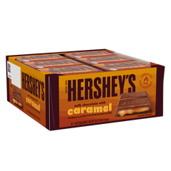 HERSHEY'S Milk Chocolate with Caramel Candy Bars, 1.4 oz (36 Count)