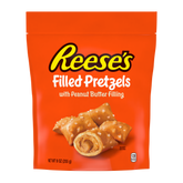 REESE’S Peanut Butter Filled Pretzels, 9 oz Bag