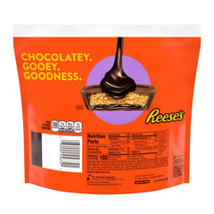 REESE'S Chocolate Lava Milk Chocolate Snack Size Peanut Butter Cups Candy Bag, 9.35 oz