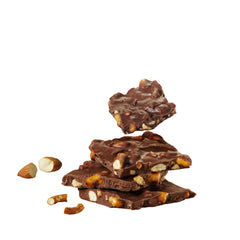 HERSHEY'S Milk Chocolate Candy Bark with Almonds and Salted Pretzels Bag, 6 oz