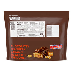 PAYDAY Peanut Caramel Snack Size, Candy Bars Bag, 11.6 oz