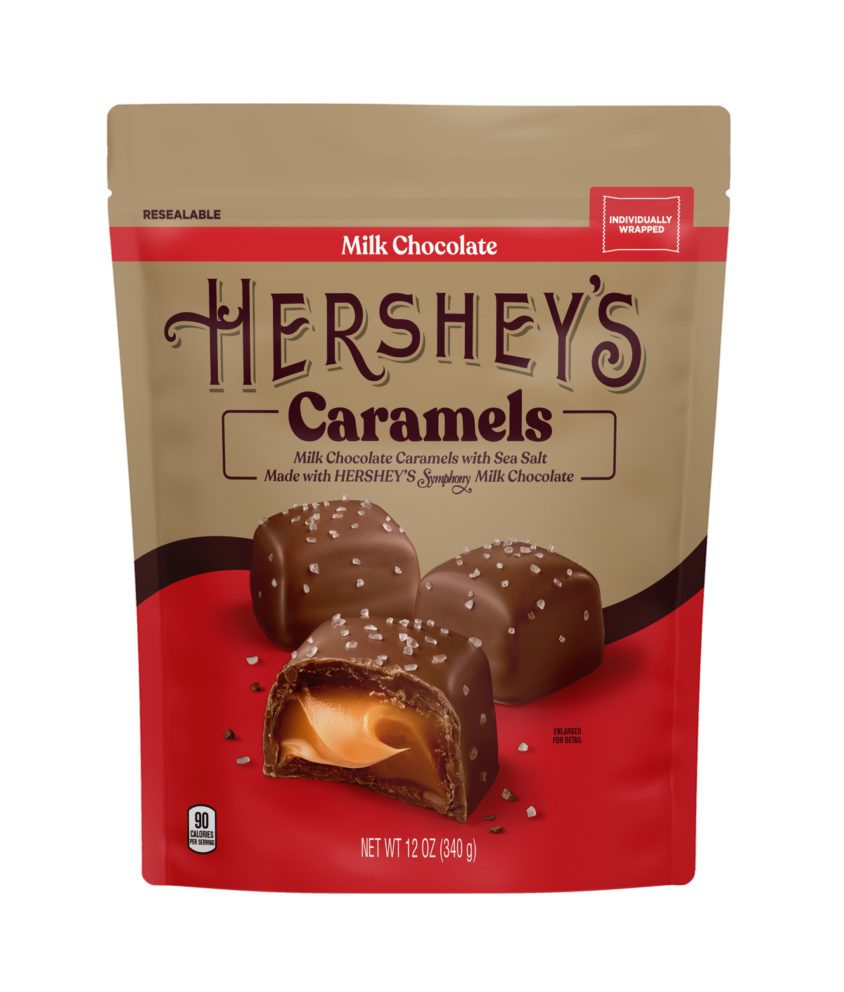 HERSHEY’S Caramels Candy Bag, 12 oz