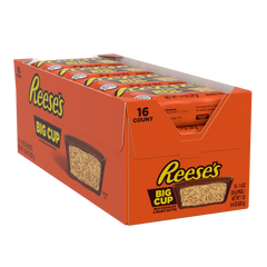 REESE'S BIG CUP Milk Chocolate Peanut Butter Cups, 1.4 oz (16 Count)