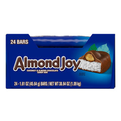 ALMOND JOY Coconut and Almond Chocolate Candy Bars, 1.61 oz (24 Count)