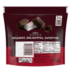 HERSHEY'S NUGGETS SPECIAL DARK Mildly Sweet Chocolate Candy Share Pack, 8.9 oz