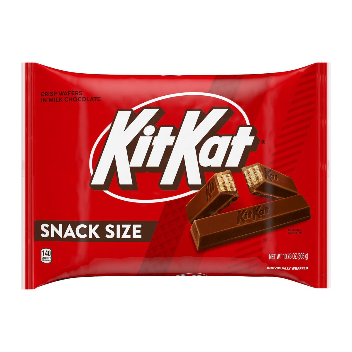 KIT KAT® Milk Chocolate Wafer Snack Size, Candy Bag, 10.78 oz