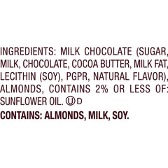 HERSHEY'S KISSES with Almonds Gold Foils Milk Chocolate Candy Bulk Bag, 60 oz