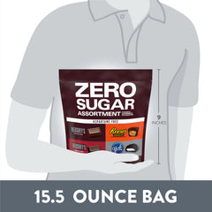 HERSHEY'S, REESE'S and YORK Zero Sugar Assorted Flavored Candy Variety Bag, 15.5 oz