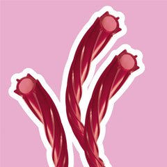 TWIZZLERS Filled Twists Raspberry Flavored Licorice Style Chewy Candy, 11 oz