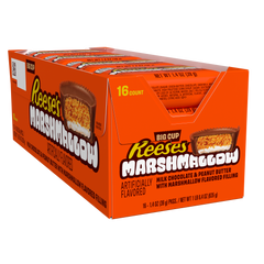 REESE'S Big Cup Marshmallow Milk Chocolate Peanut Butter Cups, 1.4 oz (16 Count)
