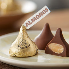 HERSHEY'S KISSES Milk Chocolate with Almonds Candy Share Pack, 8.7 oz
