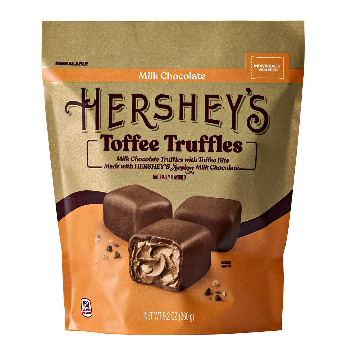 HERSHEY’S Toffee Truffles Candy Bag, 9 oz