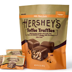 HERSHEY’S Toffee Truffles Candy Bag, 9 oz