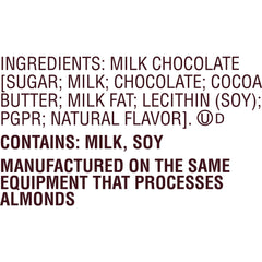 HERSHEY'S Milk Chocolate Snack Size, Candy Bars Bag, 10.35 oz