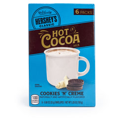 HERSHEY'S Cookies 'n' Cream Hot Cocoa Mix, 0.88oz (6 Count)