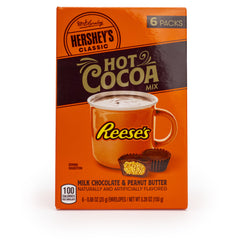 REESE'S Milk Chocolate and Peanut Butter Hot Cocoa Mix, 0.88oz (6 Count)