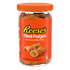 REESE'S Peanut Butter Filled Pretzels Jar,  18 oz