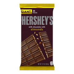 HERSHEY'S Milk Chocolate Almond Giant 7.37oz Candy Bar